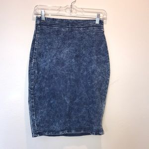 Charlotte Russe Denim Pencil Skirt